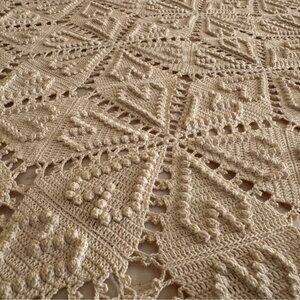 1800’s Double Crochet Queen Sized Blanket / Throw - AVAILABLE